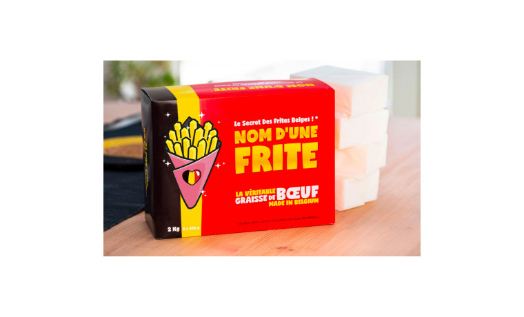 Graisse de boeuf pure "Nom d'une Frite" - 2 kilos