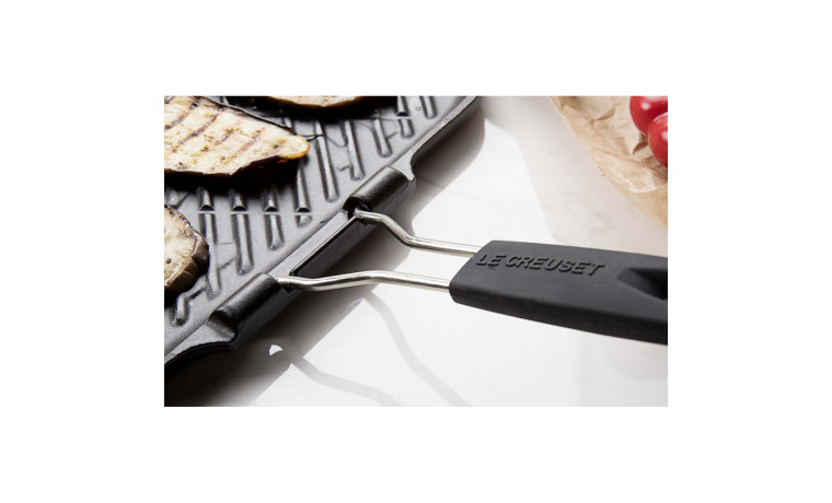 Grill rectangulaire 36x20cm avec poignée Le Creuset