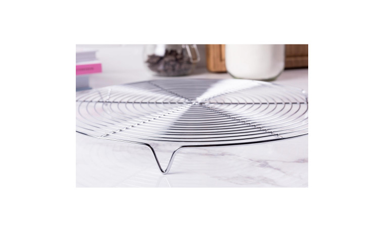 Grille ronde avec pied - Diamètre 28 cm - Grille 28 cm