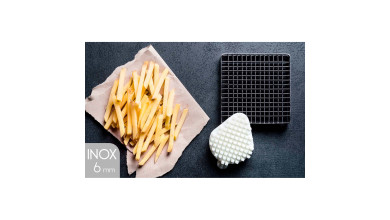 Kit couteau inox et poussoir (6x6 mm) pour coupe-frites - Le kit couteau inox et poussoir