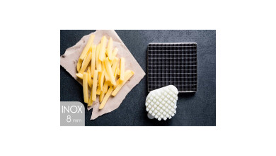Kit couteau inox et poussoir (8x8 mm) pour coupe frites - Le kit couteau inox et poussoir