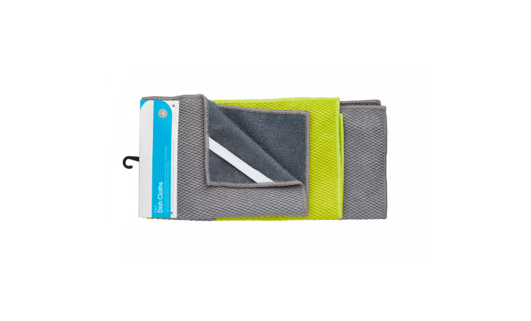 Lot de 3 torchons microfibre (2 en 1) - Lot de 3 torchons