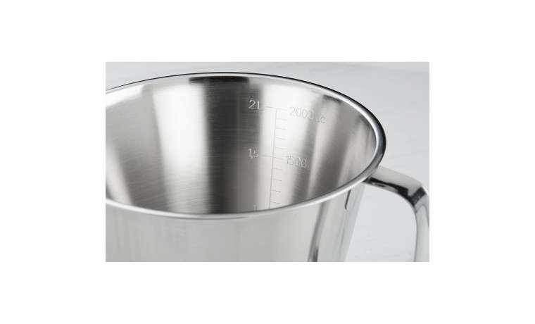 Mesure graduée inox 2 litres - La mesure graduée