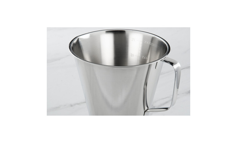Mesure graduée inox 2 litres - La mesure graduée