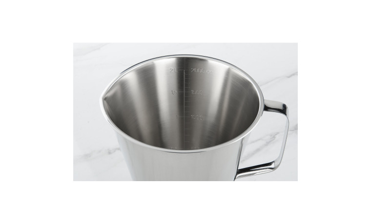 Mesure graduée inox 2 litres - La mesure graduée