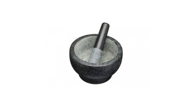 Mortier et pilon premium en granit 20 x 12 cm