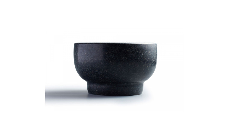 Mortier et pilon premium en granit 20 x 12 cm