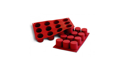 Moule silicone 12 darioles-cylindres - Le moule