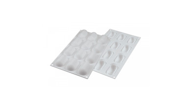 Moule silicone 12 mini ovales bombés pillow - Le moule