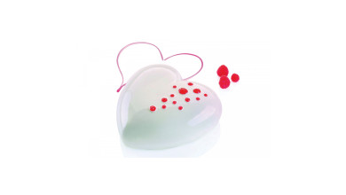 Moule silicone Coeur Bombé 17 cm Silikomart professionnel - Le moule