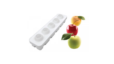 Moule silicone fruits pomme, cerise et pêche Silikomart professionnel - Le moule