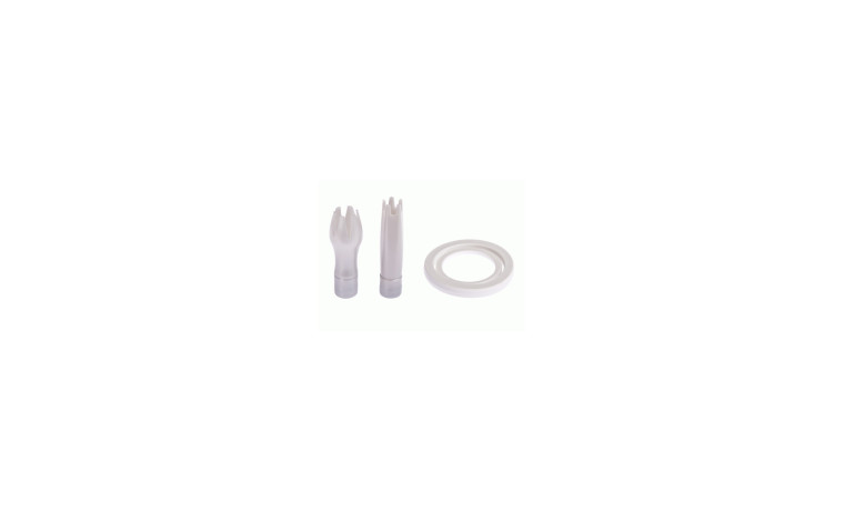 Pack 2 douilles décor + 1 joint silicone pour siphon à crème ISI - Le kit de 2 douilles et 1 joint