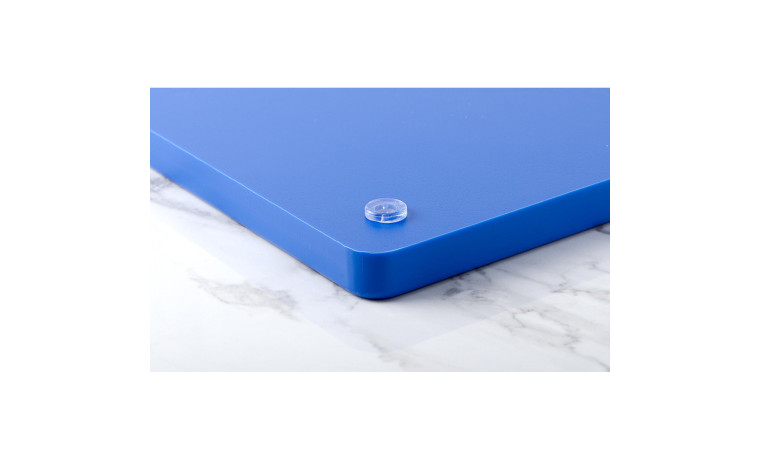 Planche à découper bleu