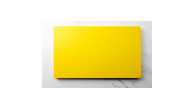 Planche à découper jaune