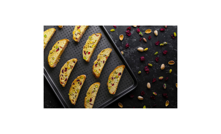 Plaque de cuisson anti-adhésive perforée - 39 x 27 cm - Plaque de cuisson