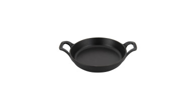 Plat empilable rond fonte noire 12 cm - Le Plat