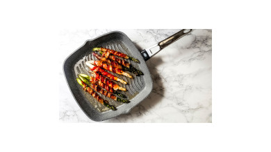 Poêle à griller anti-adhésive en fonte d'aluminium 28cm - La Poêle à griller de 28cm