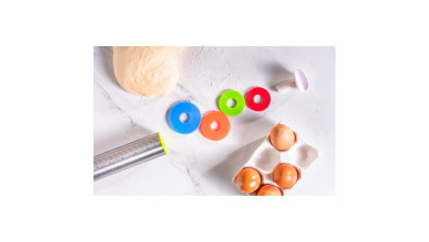 Rouleau à pâtisserie inox 43cm avec épaisseur réglable - Rouleau avec épaisseur réglable