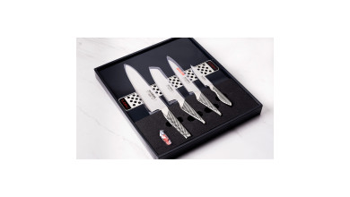 Set de 4 couteaux + barre aimantée - Set