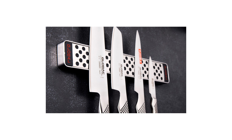Set de 4 couteaux + barre aimantée - Set