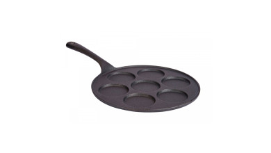 Poêle induction en fonte à mini blinis - 7 trous
