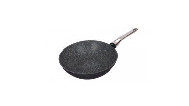 Wok anti-adhésif en fonte d'aluminium 28cm