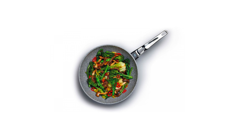 Wok anti-adhésif en fonte d'aluminium 28cm
