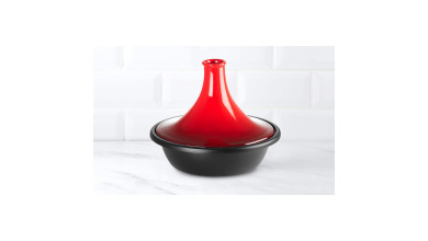 Tajine Le Creuset en fonte rouge cerise