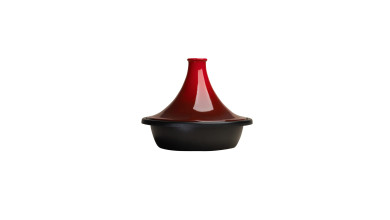 Tajine Le Creuset en fonte rouge cerise