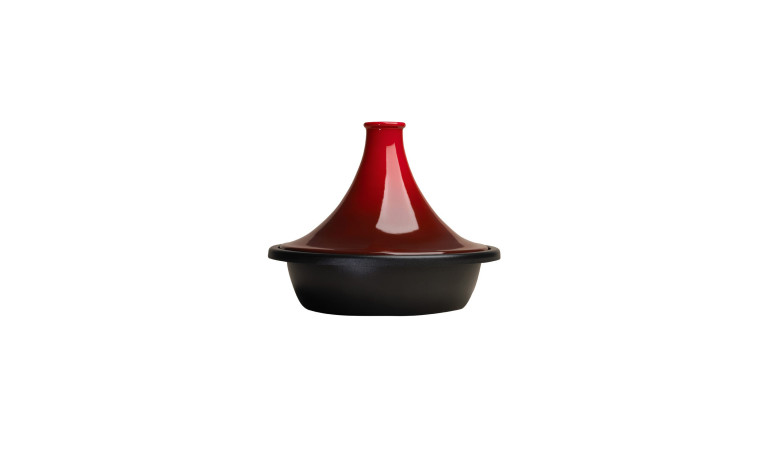 Tajine Le Creuset en fonte rouge cerise