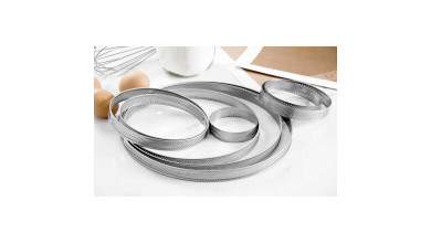 Cercle à tarte perforé inox