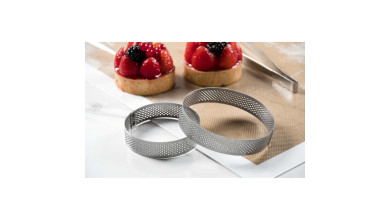 Cercle à tarte perforé inox