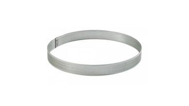 Cercle à tarte perforé inox
