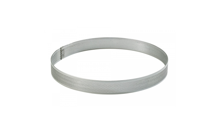 Cercle à tarte perforé inox