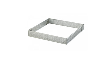 Carré à tarte perforé inox