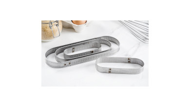 Oblong à tarte perforé inox