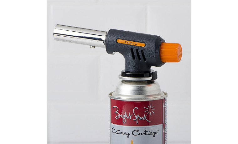 Chalumeau à gaz Pro Cuisine + 1 cartouche à gaz - Le chalumeau + la cartouche à gaz