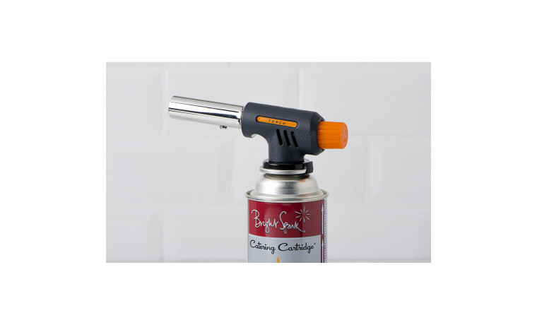 Chalumeau à gaz Pro Cuisine + 1 cartouche à gaz - Le chalumeau + la cartouche à gaz