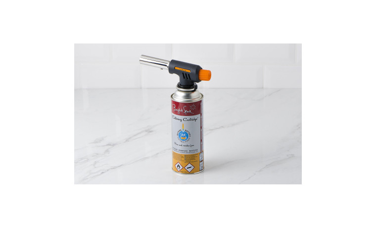Chalumeau à gaz Pro Cuisine + 1 cartouche à gaz - Le chalumeau + la cartouche à gaz