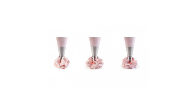 Douilles inox spéciales chantilly (set de 6) - Set de 6 douilles