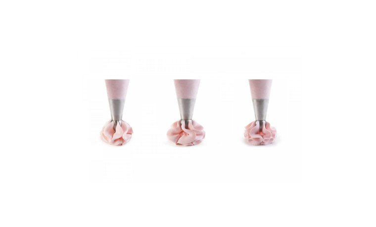Douilles inox spéciales chantilly (set de 6) - Set de 6 douilles
