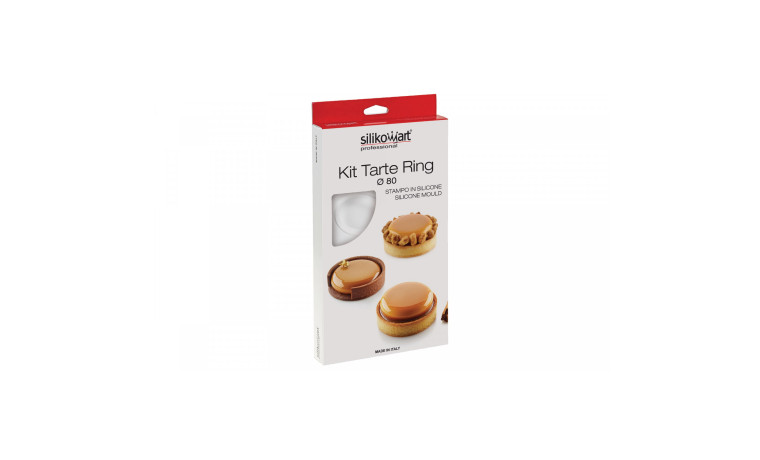 Kit 6 Moules tarte ring - diamètre 8 cm - Le kit