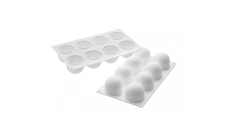 Moule silicone 8 Truffes - Diamètre 6,2 cm - Le moule