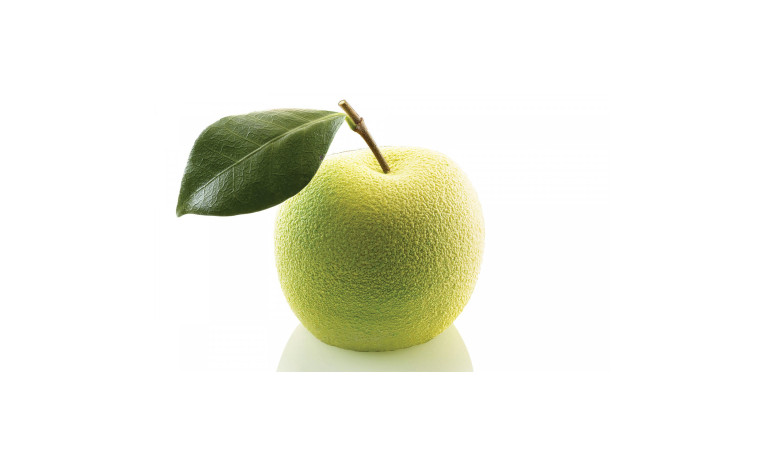 Moule silicone fruits pomme, cerise et pêche Silikomart professionnel - Le moule
