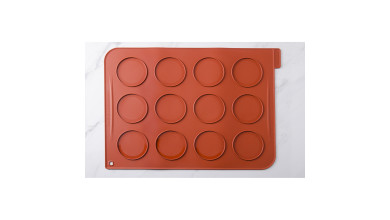 Toile de cuisson silicone 12 grands macarons - La toile de cuisson