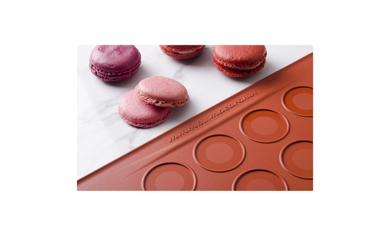 Toile de cuisson silicone 48 macarons - La toile de cuisson