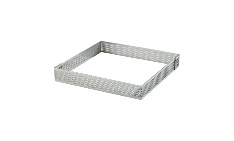 Carré à tarte perforé inox
