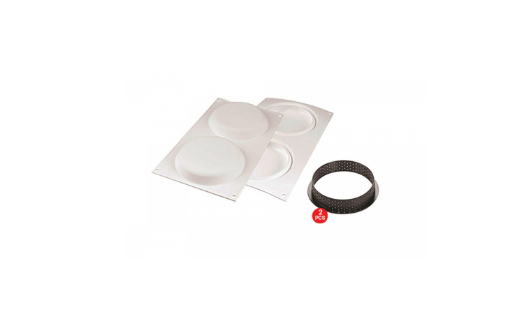 Kit 2 Moules tarte ring - diamètre 15 cm - Kit 2 Moules 15 cm