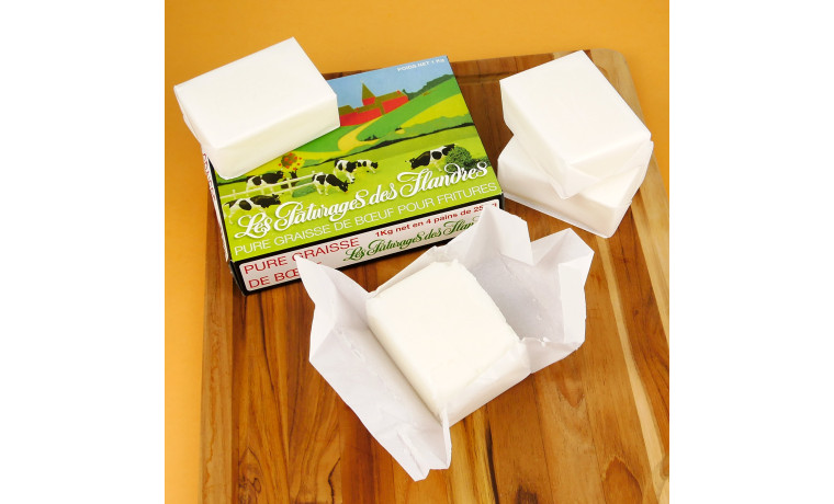 Pure graisse de boeuf pour fritures - Etui de 1kg - Etui de 1kg
