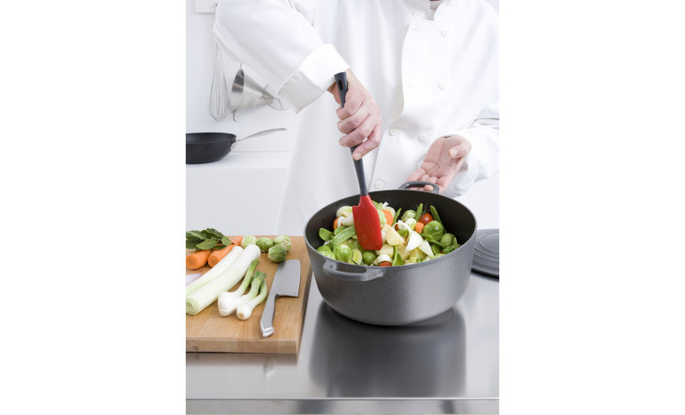 Spatule cuillère silicone Pro+ Noir Le Creuset - La Spatule Noir